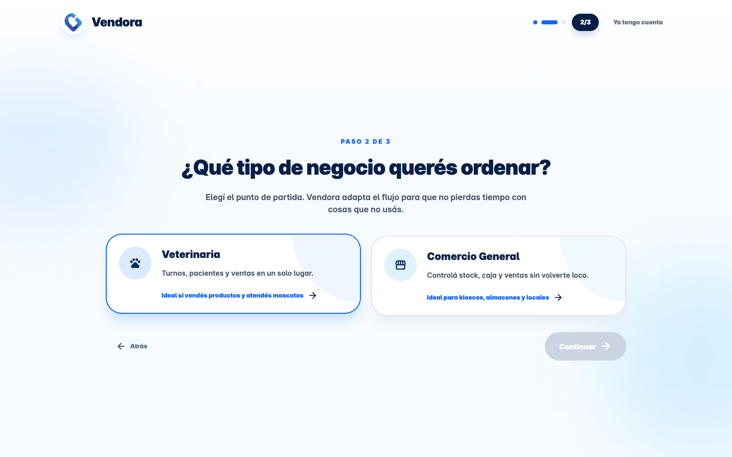 Elegir el rubro